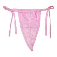 GS043 - Celana Dalam G-String Wanita Pink Ikat Samping - 2