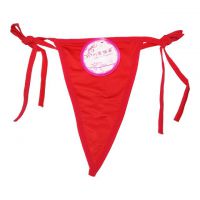 GS044 - Celana Dalam G-String Wanita Merah Ikat Samping