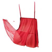 L1003 - Baju Tidur Lingerie Babydoll Mini Dress Merah Transparan Panties Ikat Samping - 2
