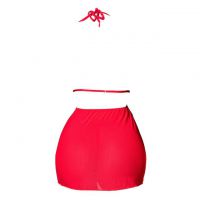 L1301 - Baju Tidur Lingerie Nightgown Sleepwear Midi Dress Halter Merah - 2